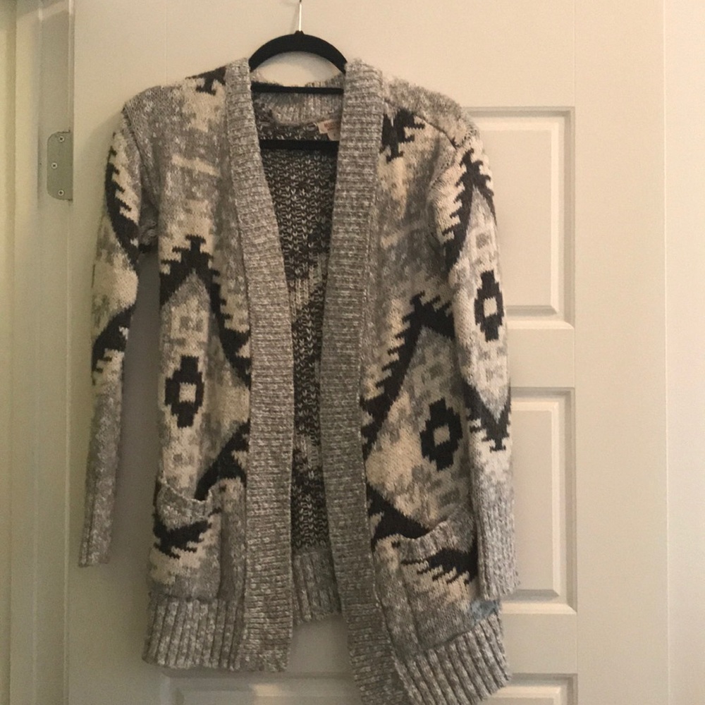 Tribal print cardigan